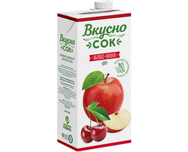 Напиток ВкусноСок со вкусом яблоко-вишня 1,93л