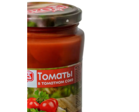 Томаты в томатном соке не очищенные 680г EKOLAND